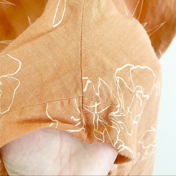 Capulet Isalina Oleander Floral Printed Linen Cropped Jumpsuit Coral S NWOT - Picture 12 of 16